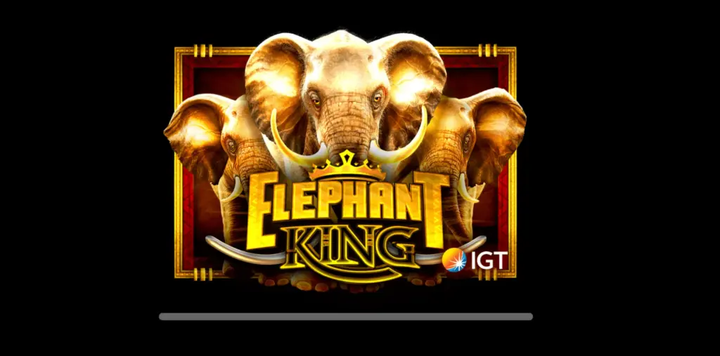 Elephant King slot machine with African safari theme and reels showing elephants and jungle symbols